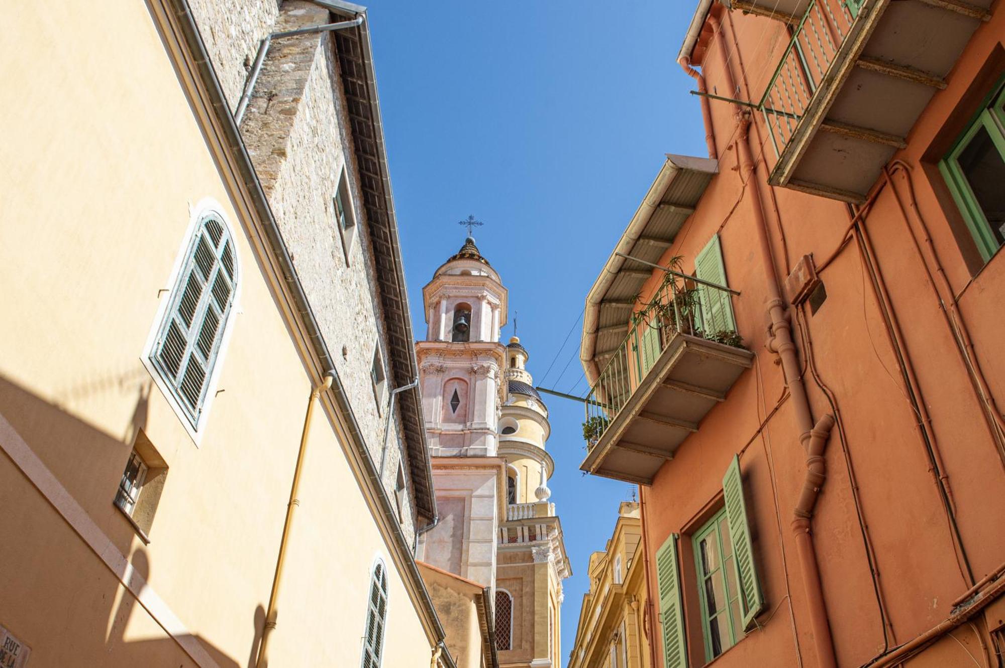 Palm Riviera - Vieille Ville De Menton - Vue Mer Екстериор снимка