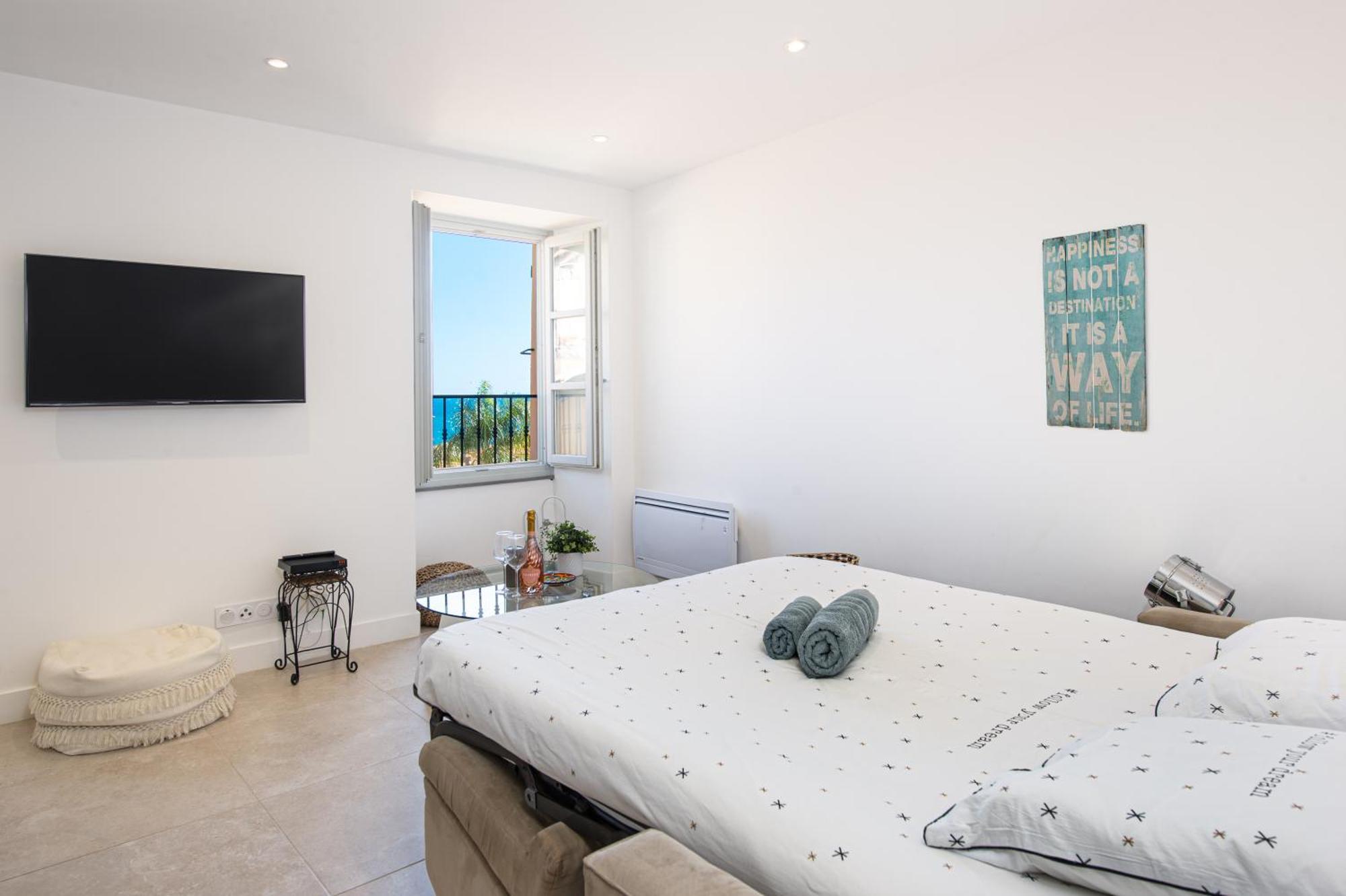 Palm Riviera - Vieille Ville De Menton - Vue Mer Екстериор снимка